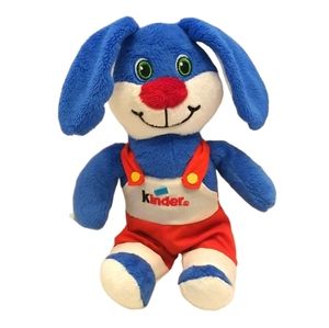 Kinder Surprise Blue Bunny Rabbit Plush - Easter Gift